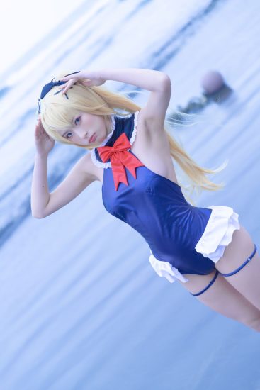 清水由乃 玛丽萝丝-蓝色泳衣-老王资源部落